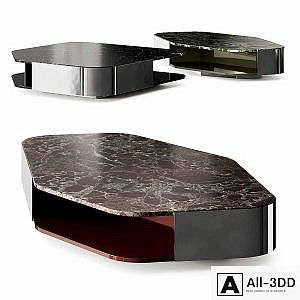 Minotti Diagramma Marble Coffee Table