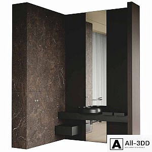Bathroom set RIGO By AGAPE with INALCO UMBRA