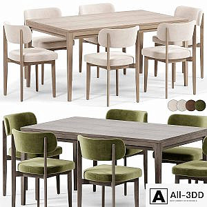 Seam Chair, Unit Dining Table by Dantone Home