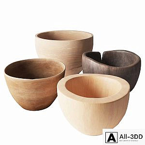 Turned Wooden Bowls