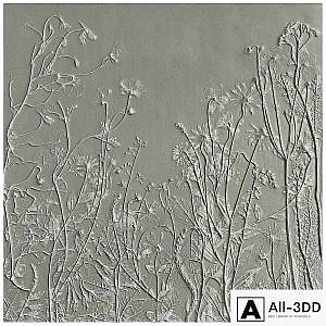 Botanical bas-relief gypsum wall decorative panel juniper dried flowers plants flora chamomile hogweed
