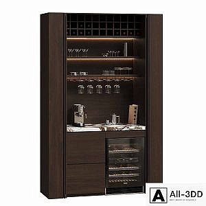 Hidden Cabinet Coffee Bar Station
