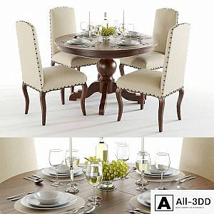 Pottery Barn Sumner and Calais table set