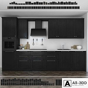 Kitchen Ikea Lerhuttan / Lerhyttan (black stain).
