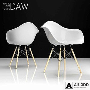 Eames DAW plastic side chair