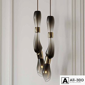 Vincenzo De Cottis Pendant Lamp by De Cotiis