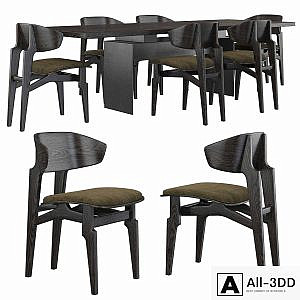 Okha Basilisk chair / Okha Bison table