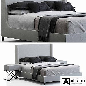 Restoration Hardware RH Grayson Fabric bed
