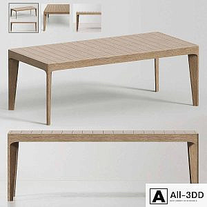 RH / MALTA TEAK DINING TABLE