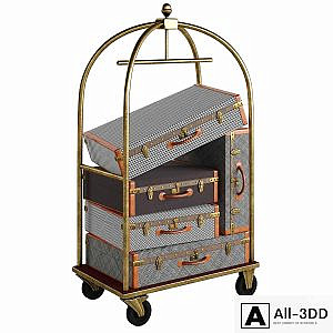 Hotel luggage cart
