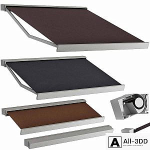 Sliding outdoor awning sun canopy