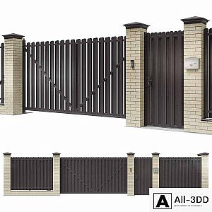 Fence for a private house