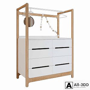 Children's changing table - chest of drawers Rafa-kids
