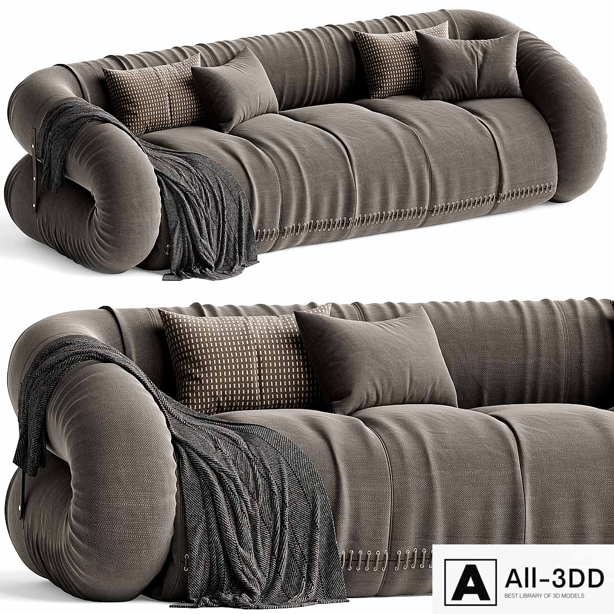 ANFIBIO Sofa By Giovannetti Fabric modern interior 3D model ANFIBIO Sofa By Giovannetti Fabric