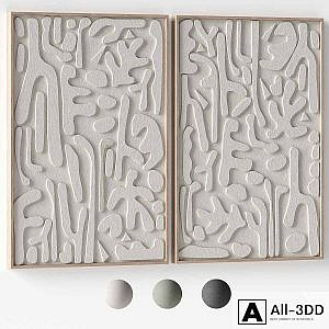 Relief artwork 22 - 3d art wall decor - Panels