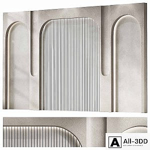 Wall arched decorative panels