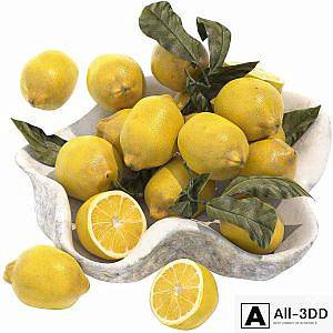 bowl of yellow lemons
