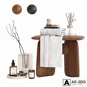 Decorative bathroom set with stool