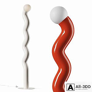 Westwing Collection Vloerlamp Memphis Floor Lamp