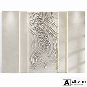 Decorative panel Sand waves