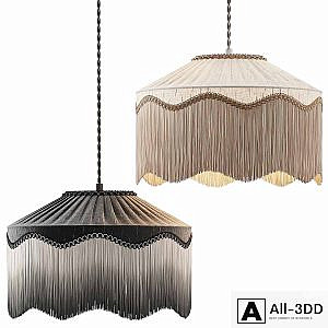 Pendant Light 15 - Spearmint Silk Tiffany Lampshade