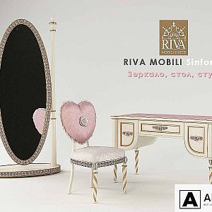 Mirror, desk, chair Riva Mobili Sinfonie