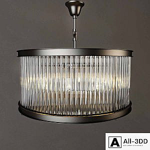 RH 1920S ESSEX CRYSTAL ROD CHANDELIER MEDIUM