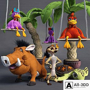 Timon and Pumbaa