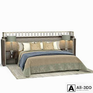 A bed in a modern style / Bed