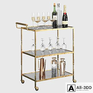 Safavieh Aurelius Bar Cart