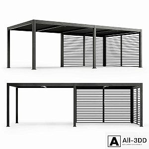 Terrace pergola MARANZA 720cm gray
