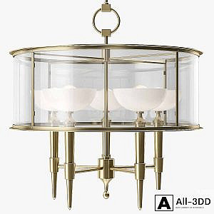 Baker Coupelle Chandelier - Five Arm