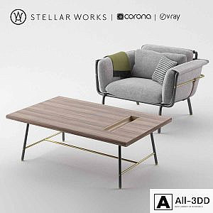 Stellar work chair and table collection of valet
