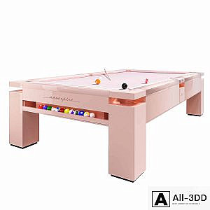 Pool table MONOCOLOR PINK PASTEL