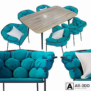 Table and chairs