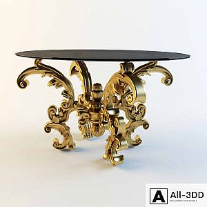 tea and coffee table (oval)