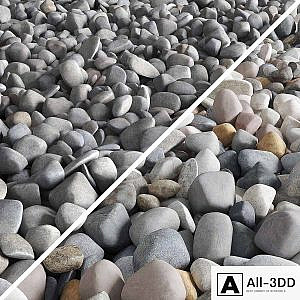 Pebble color road