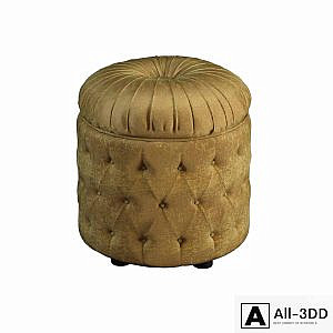 DV home VELVET DOT pouf capitonnee