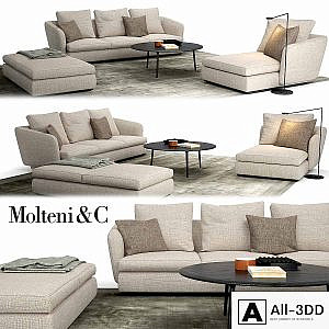 Molteni & C Sloane Sofa Belsize Table Set