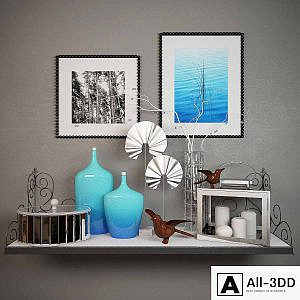 Decorative set with birds