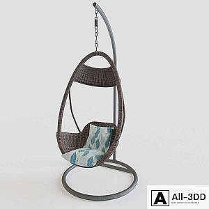 rear swing-arm chair