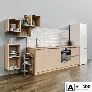 Kitchen IKEA method with facade ASKERSUND