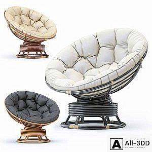 Papasan rocking chair