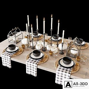 Black tableware