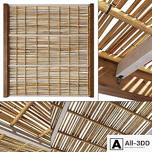 Bamboo branch decor Ceiling n21 / Ceiling from bamboo branches decor number 21