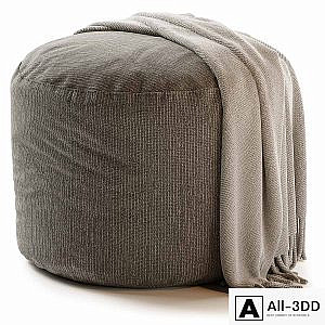 ANYWHERE IVORY POUF