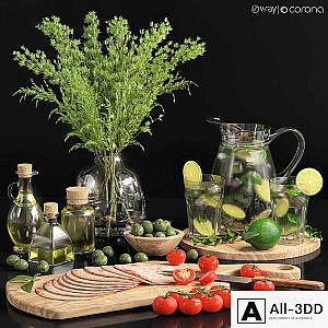 Decorative Set 21 for kitchen