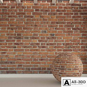 Brick wall. Old brick. 162