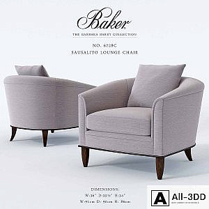 Baker_Sausalito Lounge Chair_No 6728C