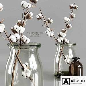 A bouquet of cotton
